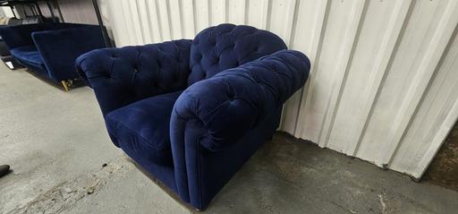 Buy & Sell Staffordshire South Staffordshire - Photos for DFS Blue Velvet Joules Windsor Armchair