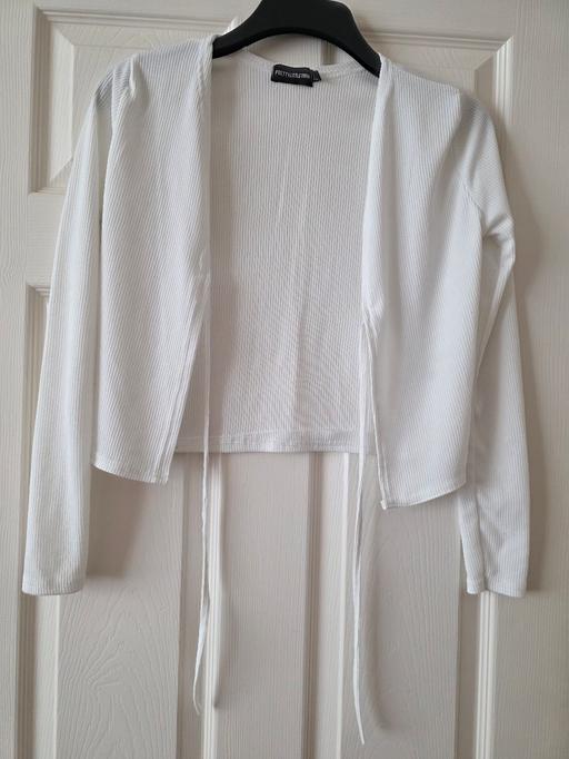 Buy & Sell Lancashire Blackpool - Photos for PLT white wrap around cardigan size 8