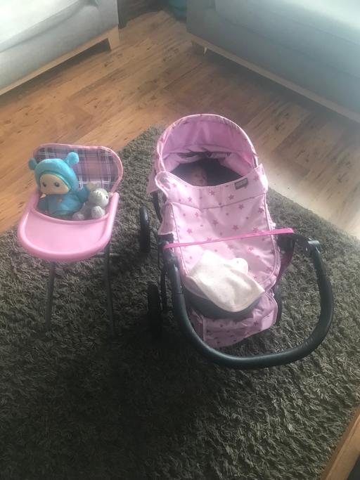 Buy & Sell Isle of Anglesey - Wales Dwyran - Isle of Anglesey - Photos for Dolls pram and high chair and carrying pouch
