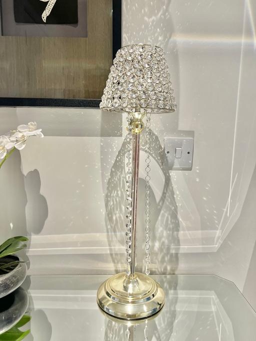 Buy & Sell Surrey Elmbridge - Photos for Diamonte / silver candle holder
