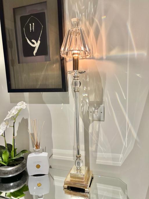 Buy & Sell Surrey Elmbridge - Photos for Tall crystal silver Lamp