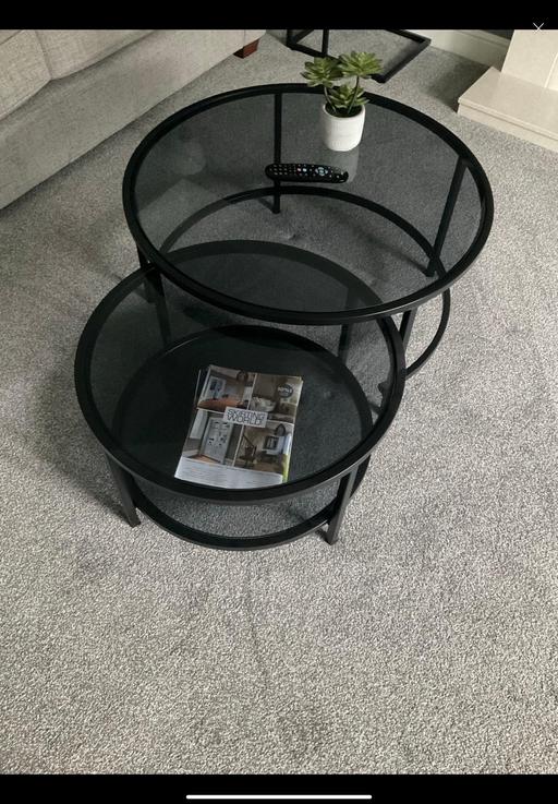Buy & Sell North Northamptonshire Telford Way Industrial Estate - North Northamptonshire - Photos for Black coffee nest of tables