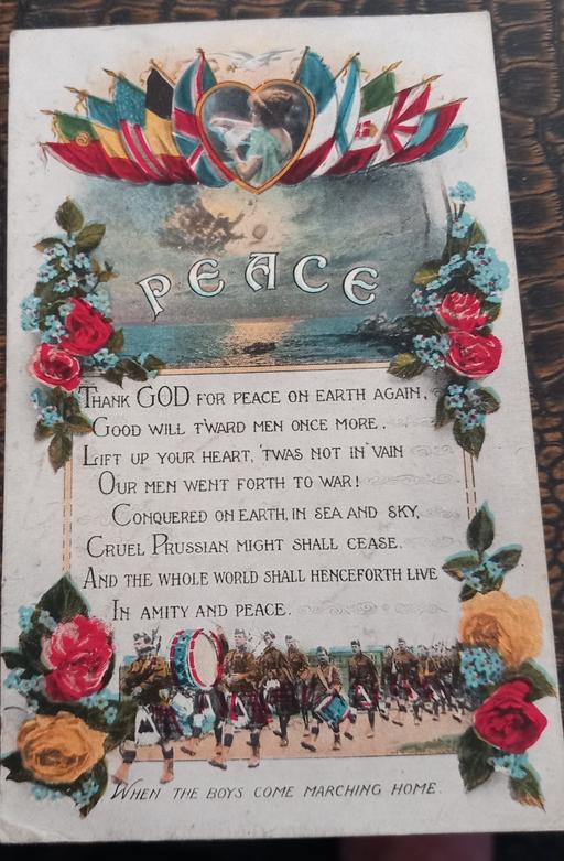 Buy & Sell Merseyside Saint Helens - Photos for Antique post ww1 peace home coming postcard