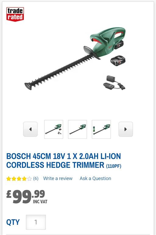 Buy & Sell West Midlands Dudley - Photos for bosch Easy hedge cut 18