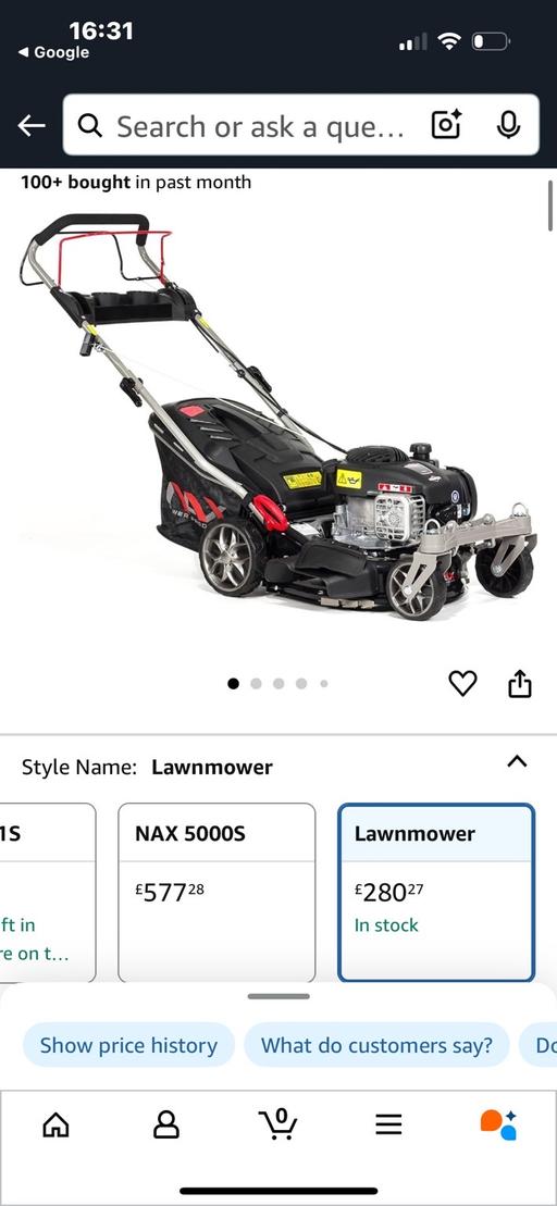 Buy & Sell Merseyside Sefton - Photos for Lawnmower nax power self propelled