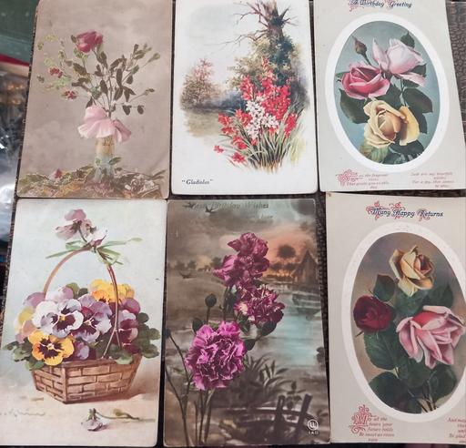 Buy & Sell Merseyside Saint Helens - Photos for 11 1920s antique flower floral postcards