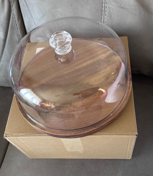 Buy & Sell West Midlands Birmingham - Photos for Cake Stand Acacia Wood 12in Round NEW