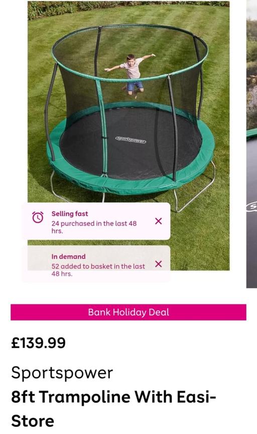 Buy & Sell West Midlands Dudley - Photos for Sportspower 8ft Trampoline With Easi-Store