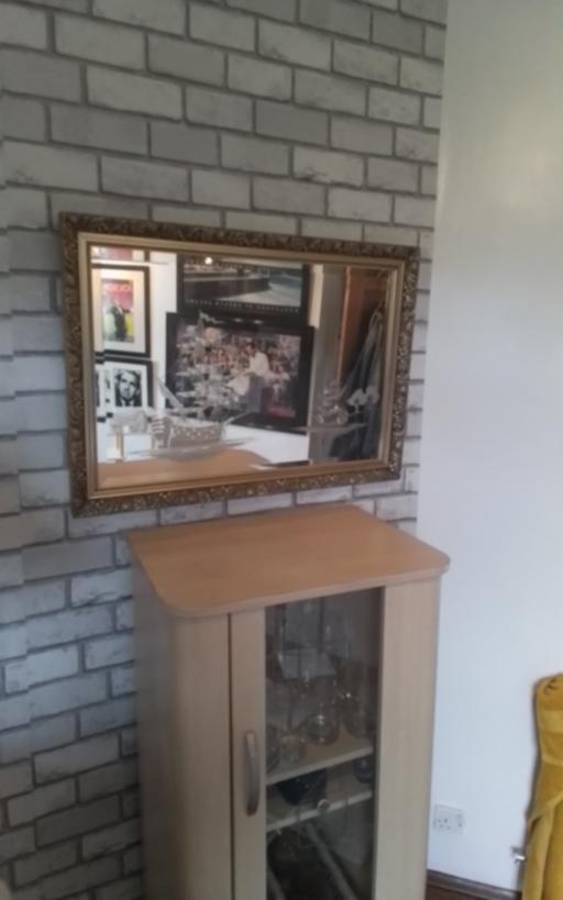 Buy & Sell Greater Manchester Wigan - Photos for LARGE ETCHED MIRROR