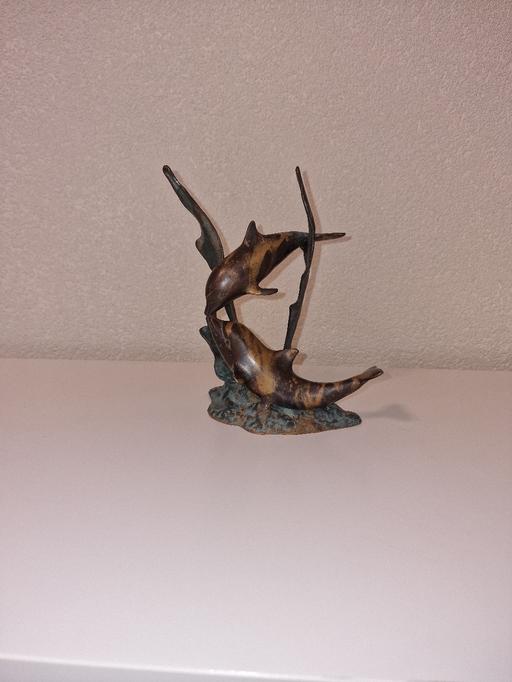 Buy & Sell Warrington Warrington Town Centre - Warrington - Photos for bronze sculpture of two dolphins playing amon