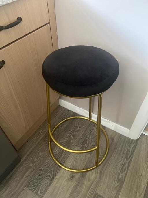 Buy & Sell South Yorkshire Rotherham - Photos for Gold and black stool