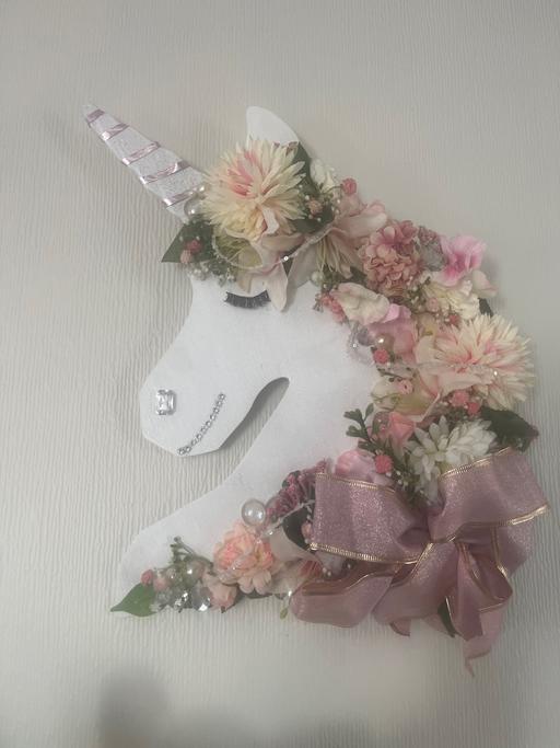 Buy & Sell South Yorkshire Rotherham - Photos for Beautiful decorated unicorn floral wood