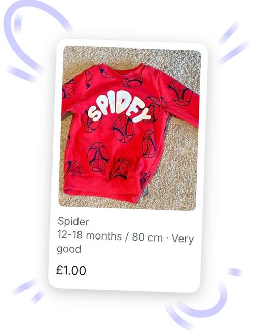 Buy & Sell West Midlands Walsall - Photos for Spidey jumper - great condition