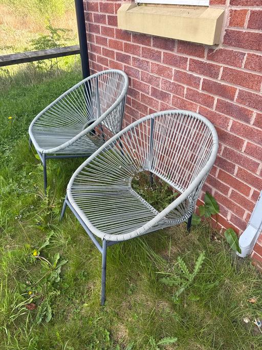 Buy & Sell Greater Manchester Wigan - Photos for 2 wire garden chairs
