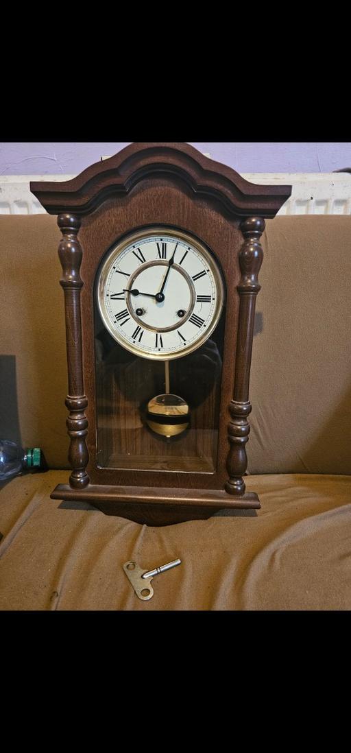 Buy & Sell West Midlands Walsall - Photos for Hermle pendulum wall clock Walnut used batter