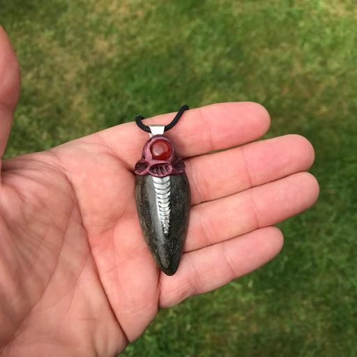 Buy & Sell Staffordshire South Staffordshire - Photos for Orthoceras pendant, Carnelian. Fossils