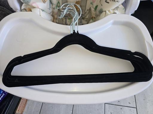 Buy & Sell Derbyshire Chesterfield - Photos for x10 black velour adult coat hangers new