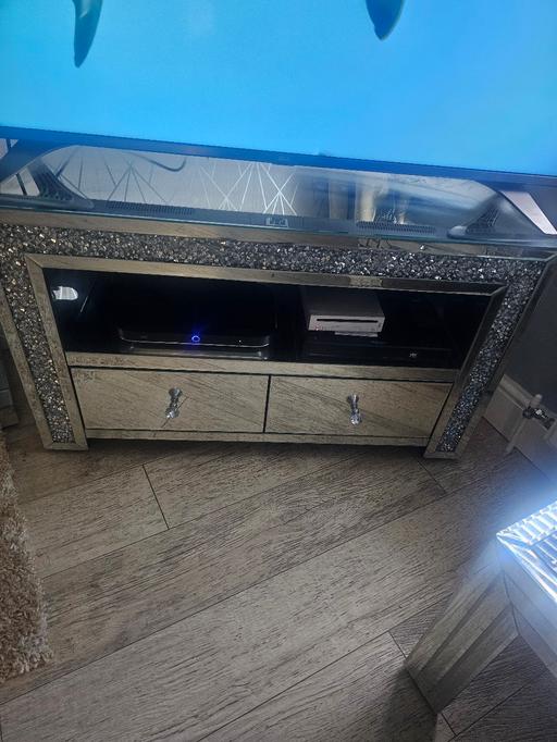 Buy & Sell Essex Castle Point - Photos for silver dimonte tv cabinet with two drawers