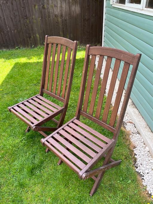 Buy & Sell West Midlands Solihull - Photos for 2 foldable garden chairs