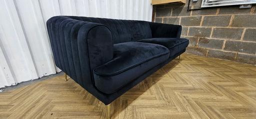 Buy & Sell Staffordshire South Staffordshire - Photos for DFS Two Seater Black Velvet Enchanted Sofa