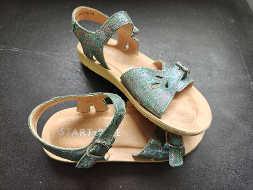 Buy & Sell Warwickshire Warwick - Photos for Start-Rite Silver/Green Girls Sandals -size 2