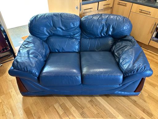 Buy & Sell Essex Chelmsford - Photos for Spacious Blue 2-Seater Sofa – Collect Today