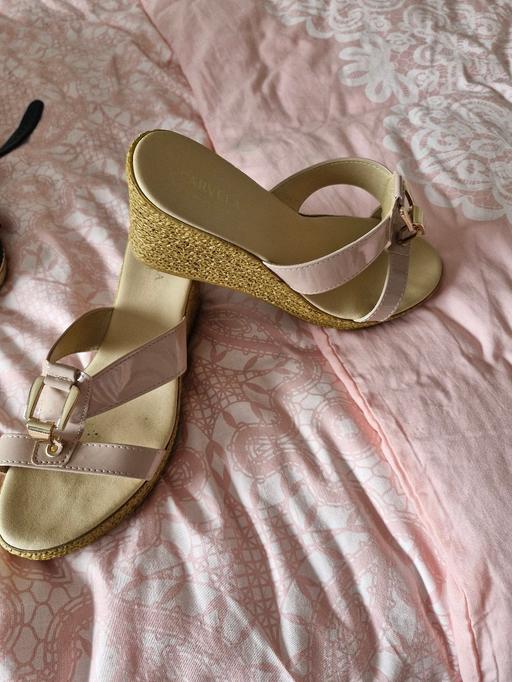Buy & Sell Anston Rotherham - Photos for NUDE WEDGES BY CARVELLA.SIZE 7.