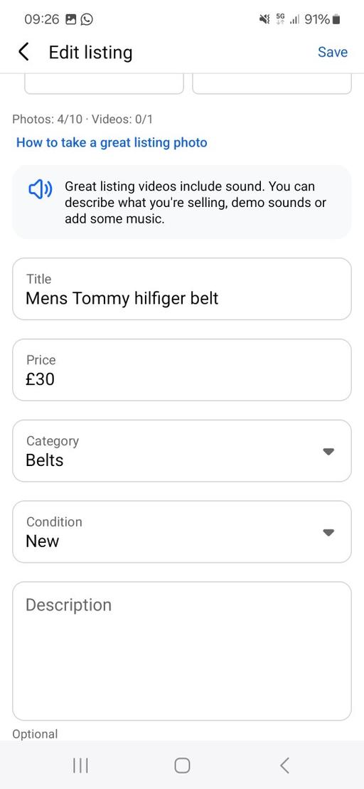 Buy & Sell Lambeth South East London - Photos for mens Tommy hilfiger belt