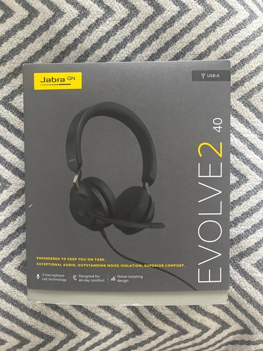 Buy & Sell Kent Medway - Kent - Photos for Jabra Evolve2 40 USB Stereo Headset