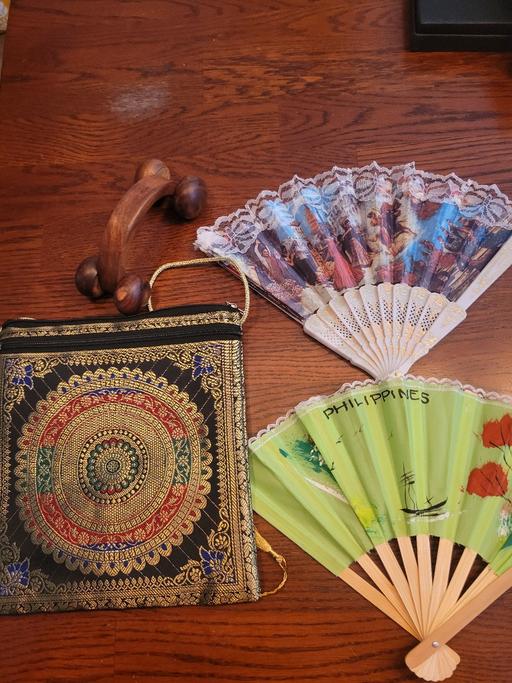 Buy & Sell Hertfordshire Broxbourne - Photos for Bohemian Bag 2 Japanese Style Fans 1 Massager