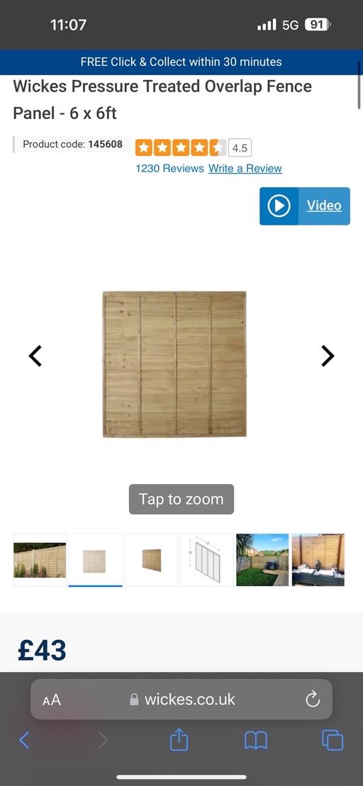 Buy & Sell Barking and Dagenham Barking - Barking and Dagenham - Photos for Fence panel 6X6ft