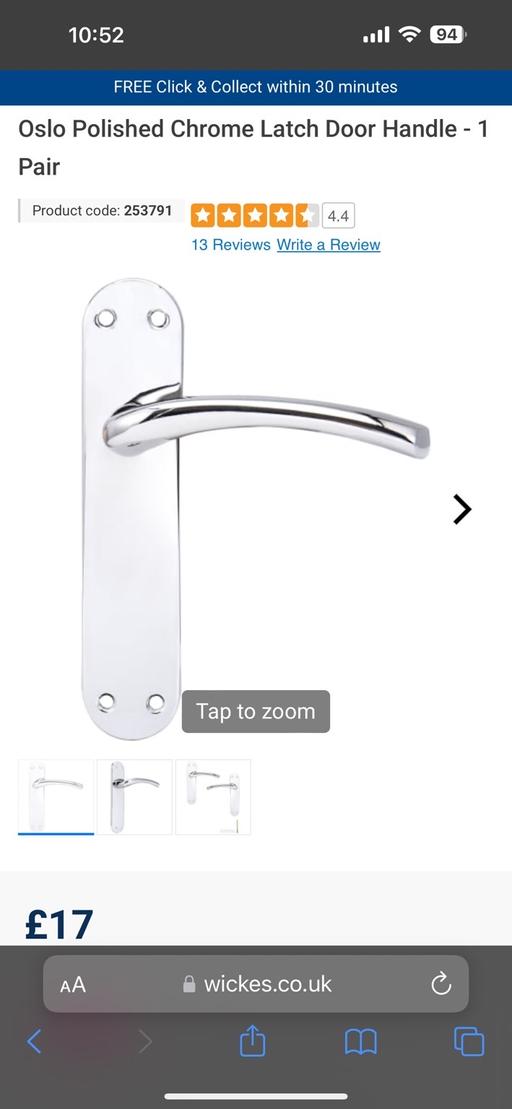 Buy & Sell East London Loxford - East London - Photos for Chrome latch door handle