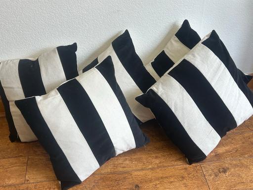 Buy & Sell West Midlands Walsall - Photos for 5 cushions ( black and cream )