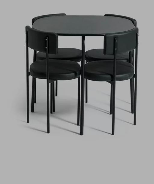 Buy & Sell West Midlands Sandwell - Photos for Argos NEW black dining table and 4 chairs