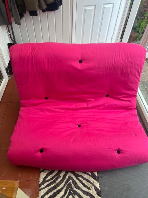 Buy & Sell Worcestershire Wyre Forest - Photos for Pink - Pine Futon sofa bed