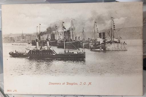 Buy & Sell Merseyside Saint Helens - Photos for Vintage steamer boats at Douglas iom postcard
