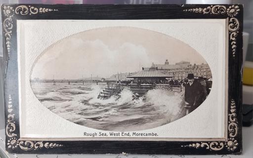 Buy & Sell Merseyside Saint Helens - Photos for Antique 1911 rough sea morecambe postcard