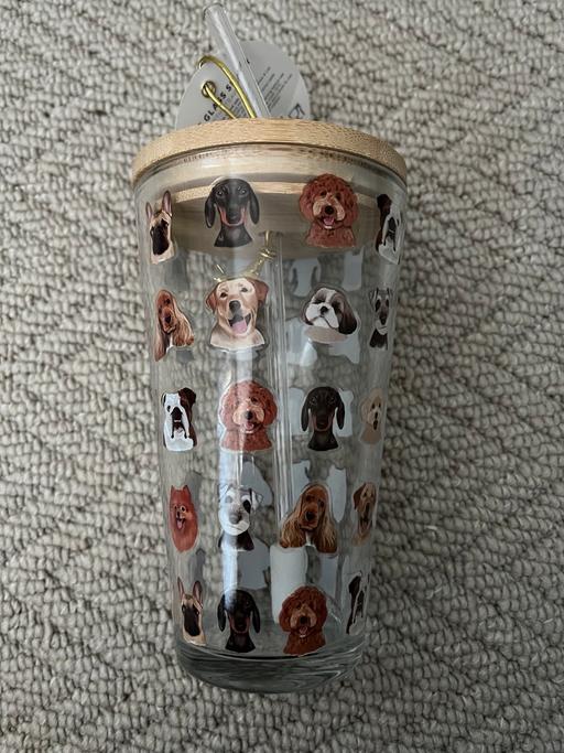 Buy & Sell Greater Manchester Bury - Photos for Dog print glass drinks tumbler
