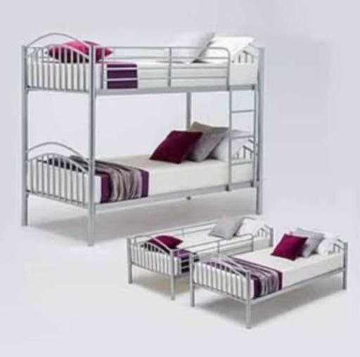 Buy & Sell West Midlands Solihull - Photos for Metal Bunk Bed Frame, 2 x 3FT Single 2-Storey