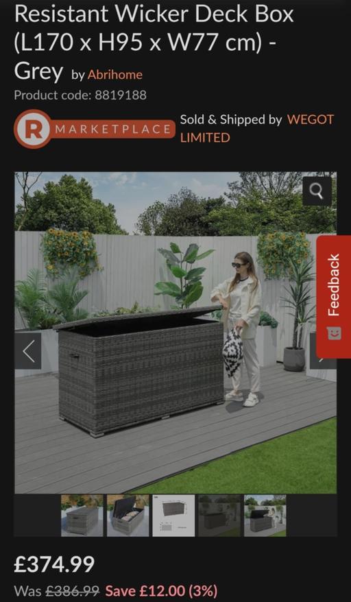 Buy & Sell West Midlands Dudley - Photos for Aluminum Rattan Water Resistant Wicker Deck B
