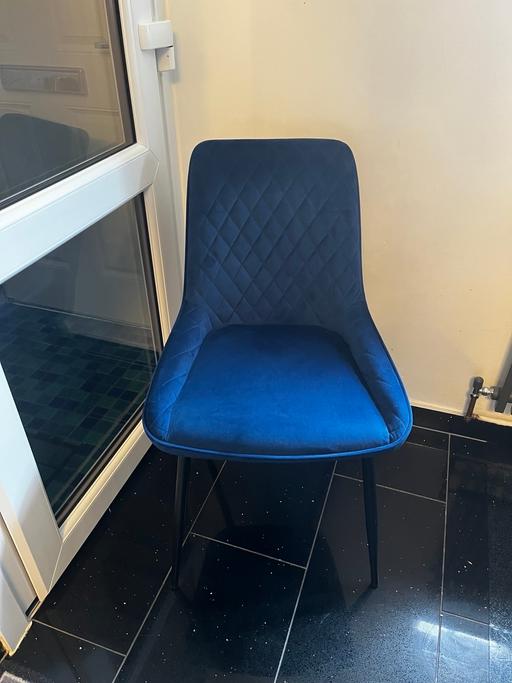 Buy & Sell East London Beckton - East London - Photos for Blue velvet chairs 