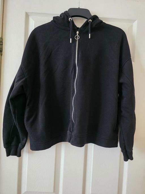 Buy & Sell Lancashire Blackpool - Photos for Black zipped up hoodie size small (10-12)