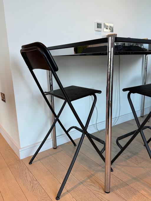 Buy & Sell North London West Hackney - North London - Photos for Set of 2 bar stools with backrest, foldable