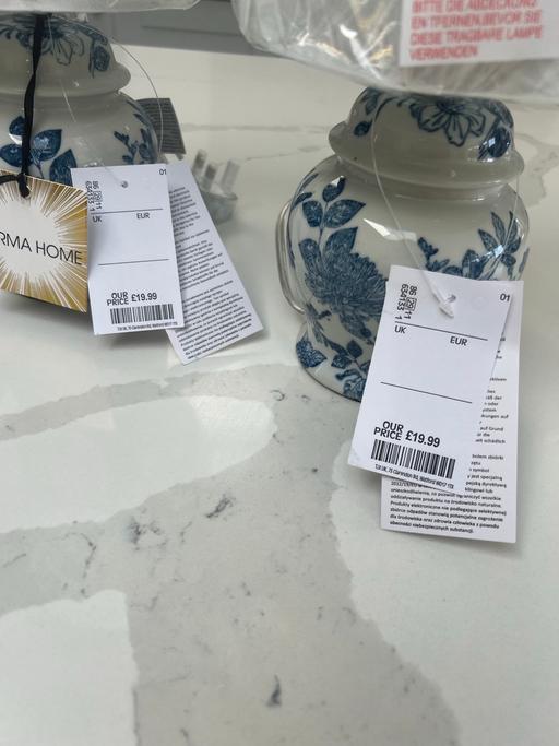 Buy & Sell West Midlands Birmingham - Photos for Brand new Homesense Lamps x 2