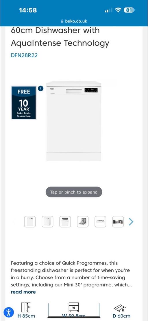 Buy & Sell North West London The Hale - North West London - Photos for Dishwasher Beko