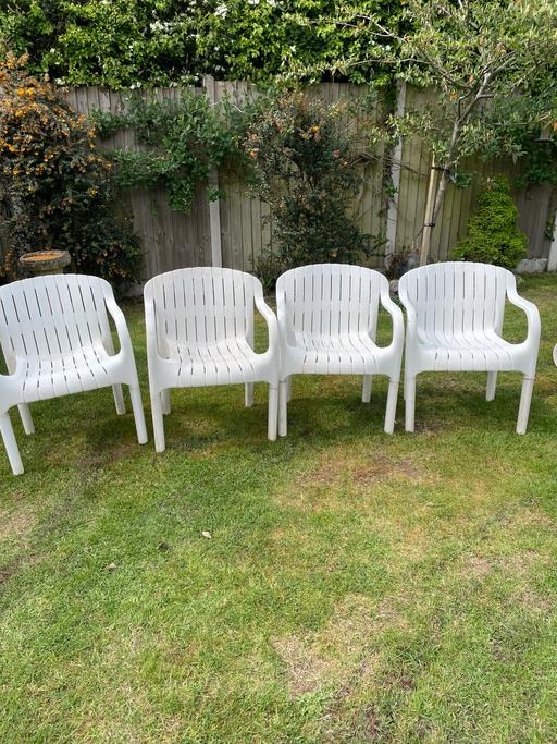 Buy & Sell Worcestershire Bromsgrove - Photos for White garden chairs