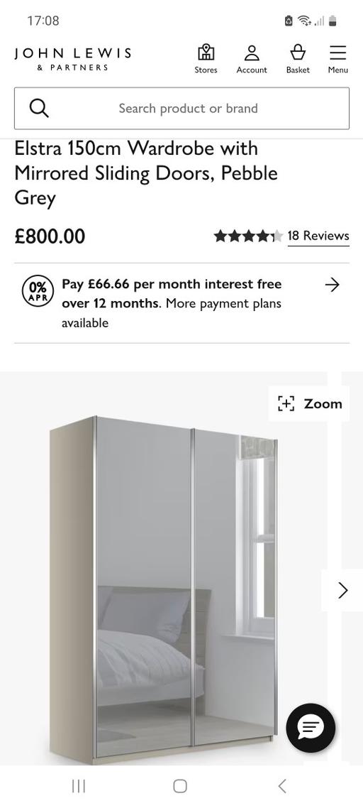 Buy & Sell West Midlands Sandwell - Photos for John Lewis Elstra 150cm Wardrobe