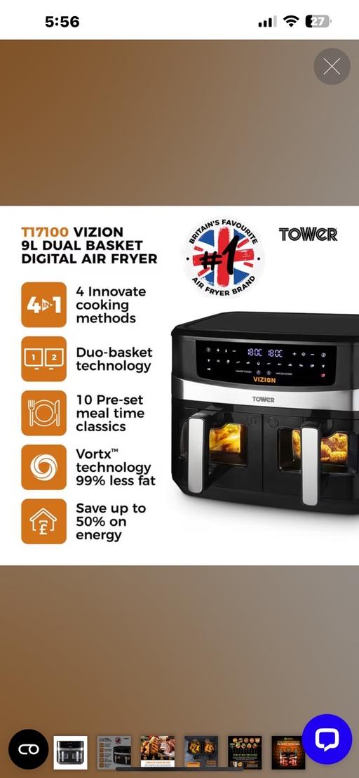 Buy & Sell West Midlands Dudley - Photos for Tower Vizion Digital Air Fryer