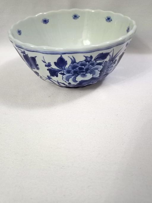 Buy & Sell West Midlands Birmingham - Photos for VINTAGE DELFT FLORAL BLUE & WHITE BOWL 1968.