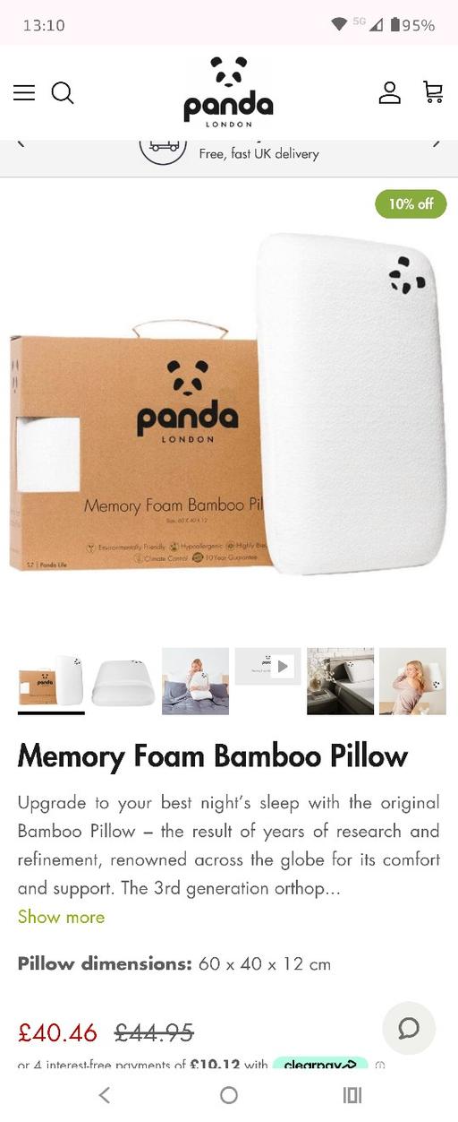 Buy & Sell South West London Sands End - South West London - Photos for Panda pillow